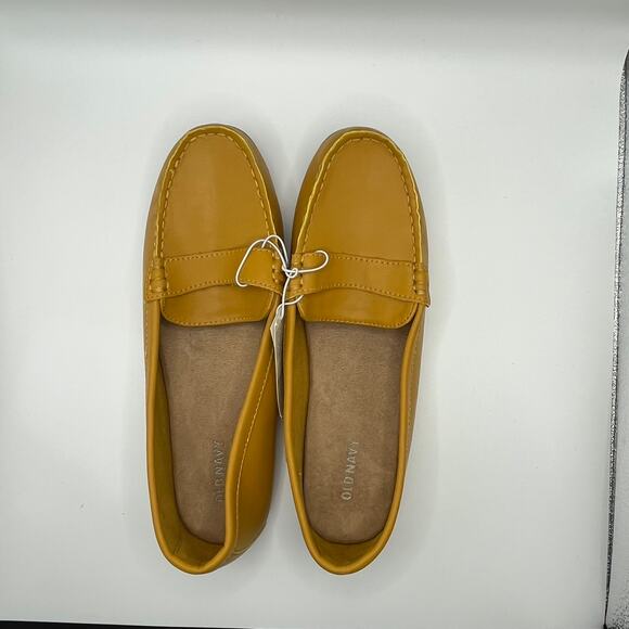 Old Navy Women’s Faux Leather Loafers – Bundle Mustard Yellow & Navy Blue Size 8 - Picture 7 of 10